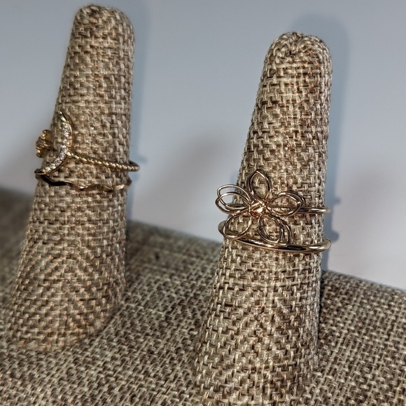 Stackable Gold Rings Set (x4) - Picture 9 of 9